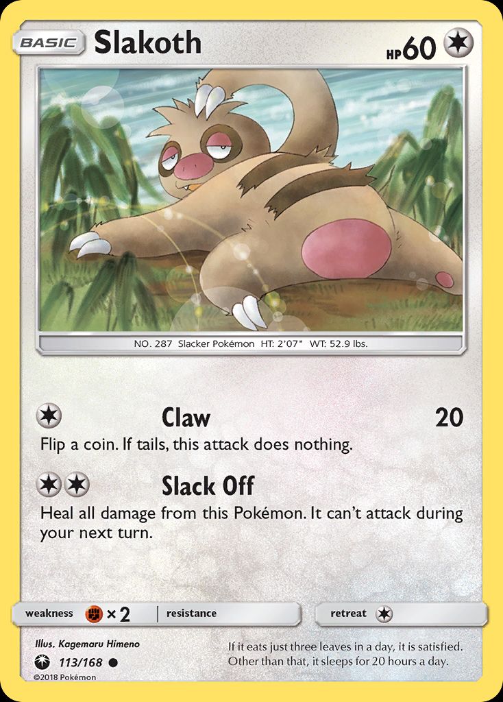 PSA 10 Slakoth Celestial Storm graded Pokémon card