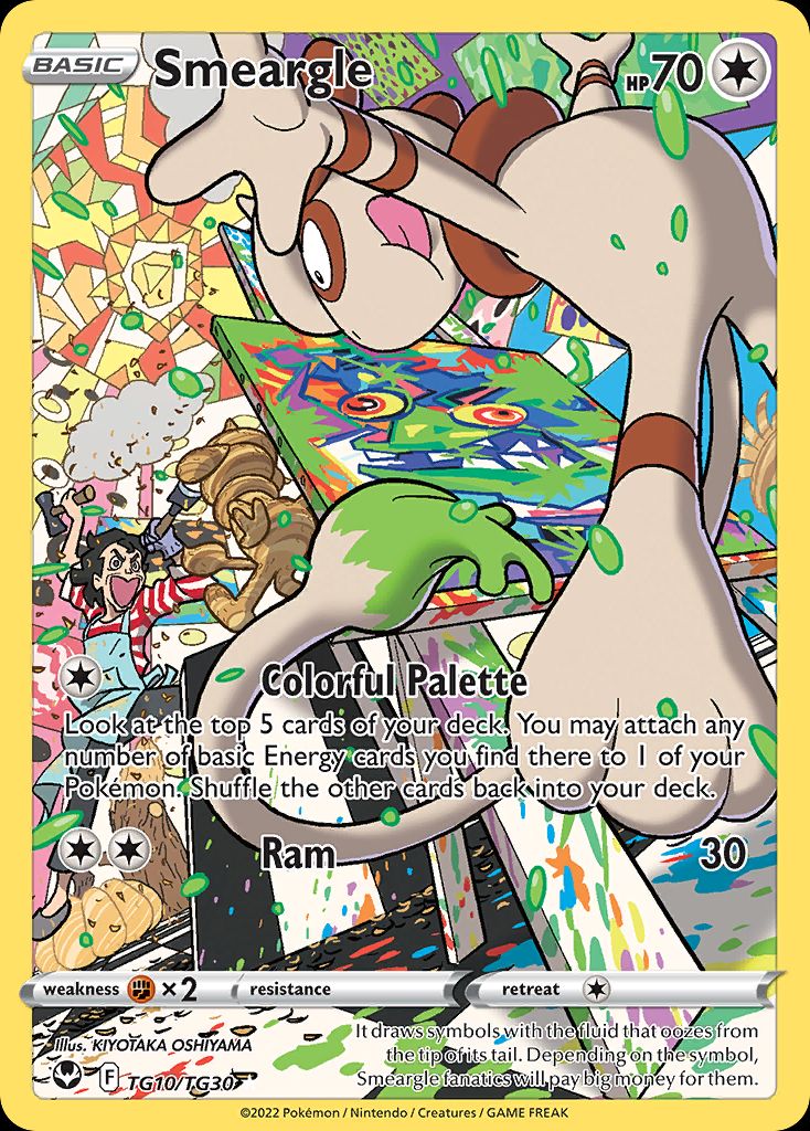 PSA 10 Smeargle Lost Origin Trainer Gallery graded Pokémon card