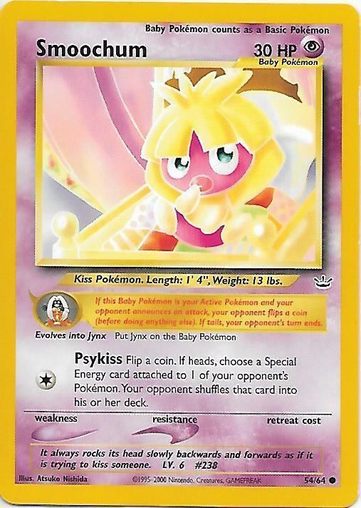 PSA 10 Smoochum Neo Discovery graded Pokémon card