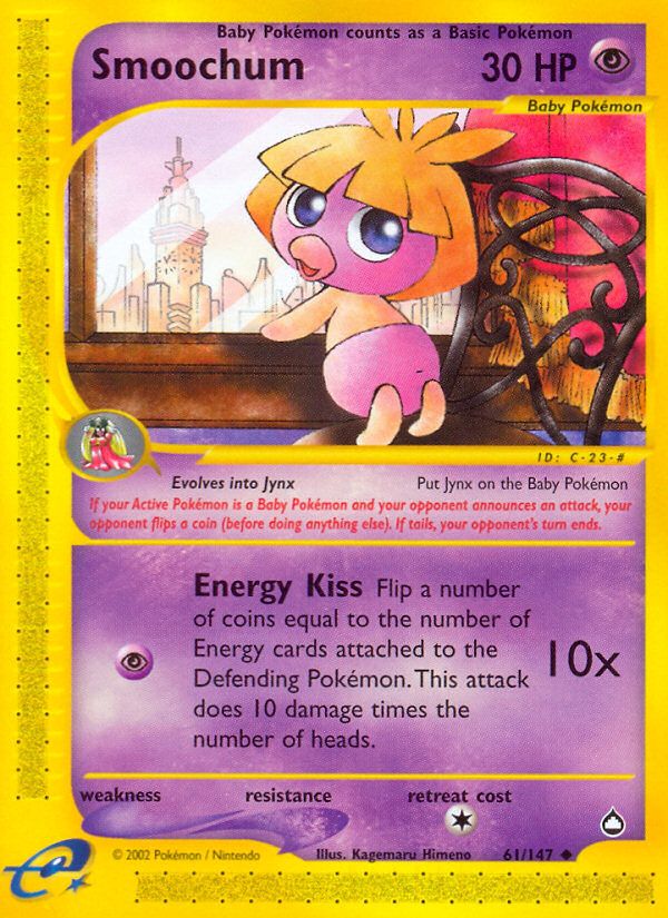 PSA 10 Smoochum Aquapolis graded Pokémon card