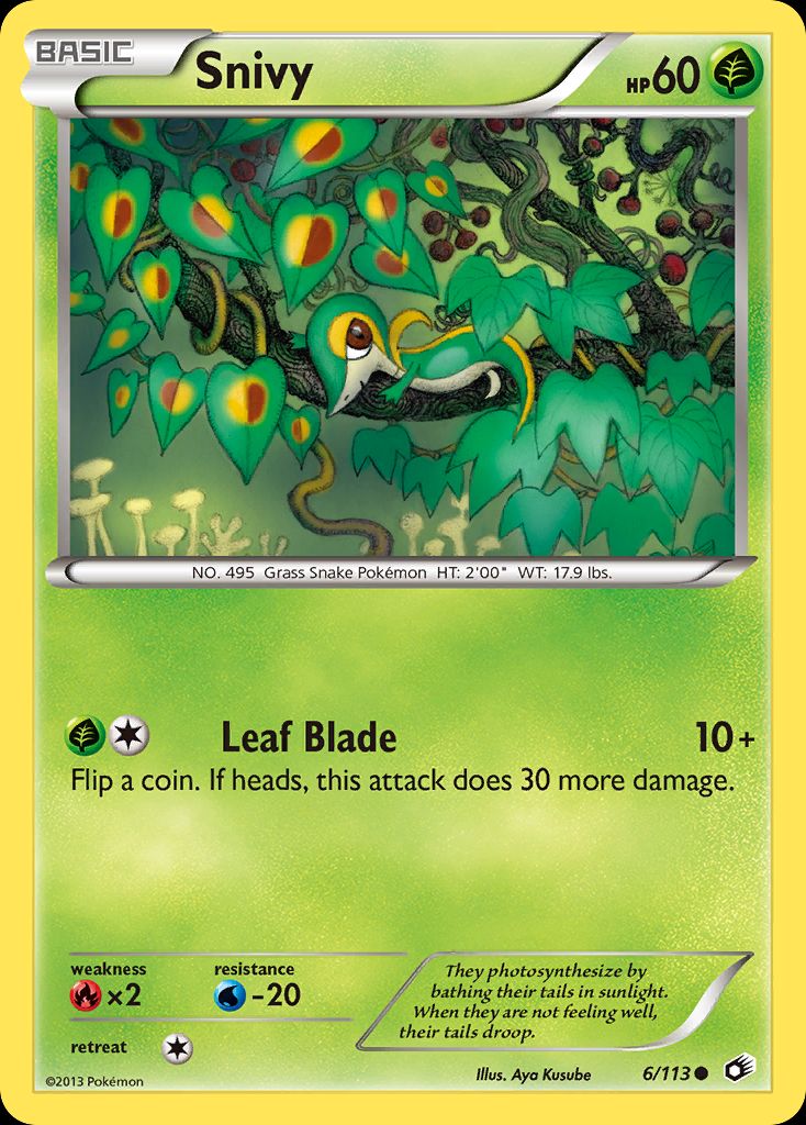 PSA 10 Snivy Next Destinies graded Pokémon card
