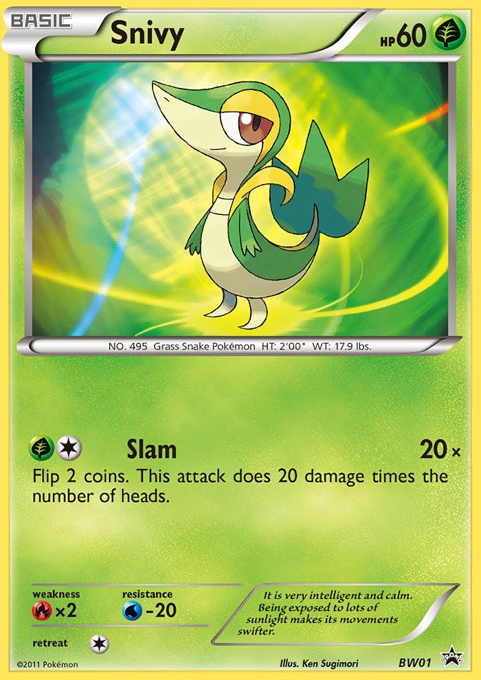 PSA 10 Snivy Black & White Promos graded Pokémon card