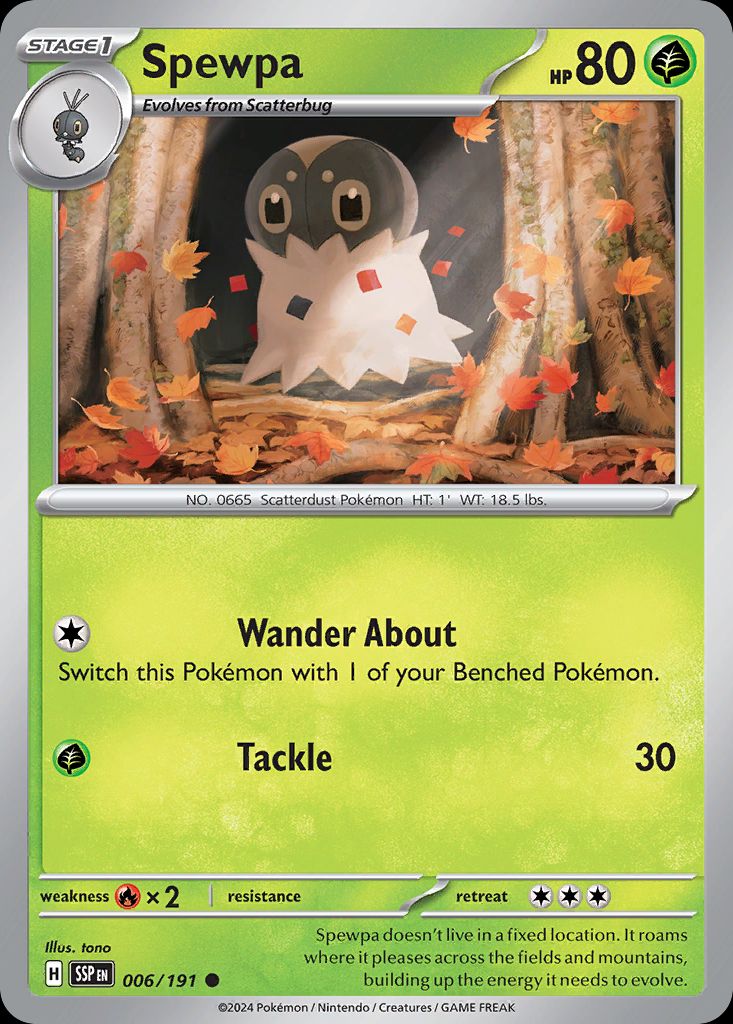 PSA 10 Spewpa Steam Siege graded Pokémon card
