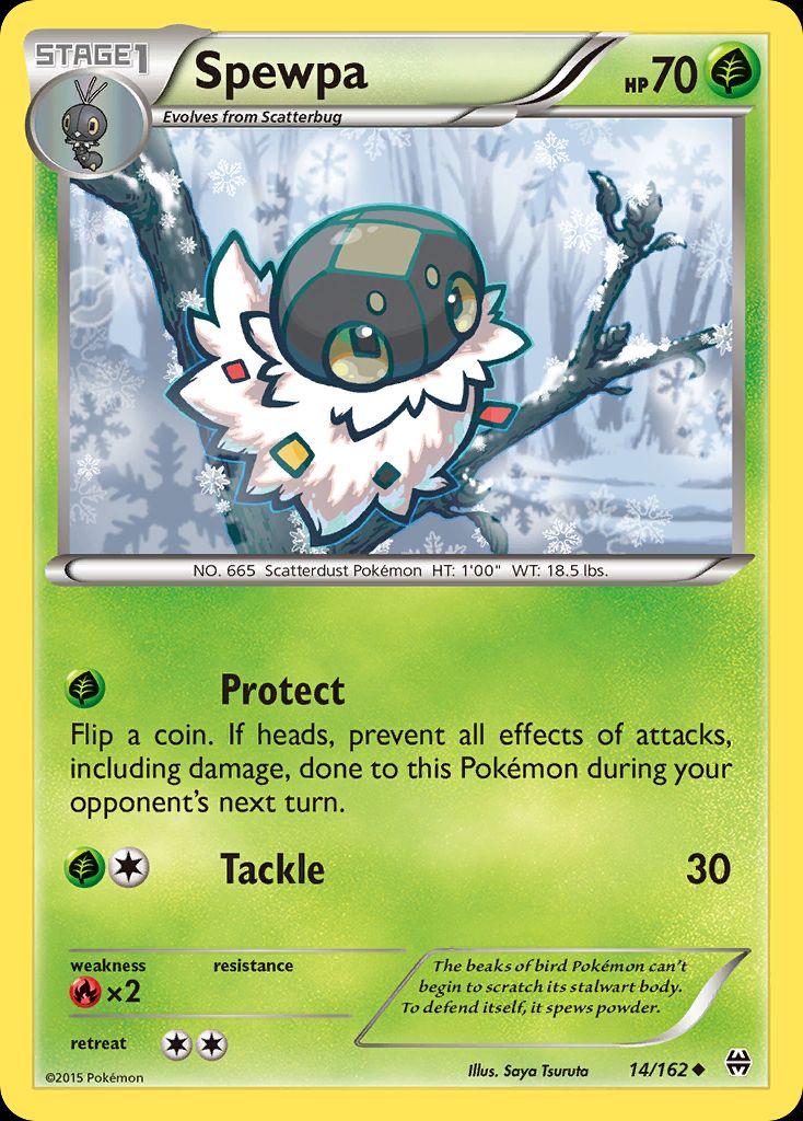 PSA 10 Spewpa BREAKthrough graded Pokémon card