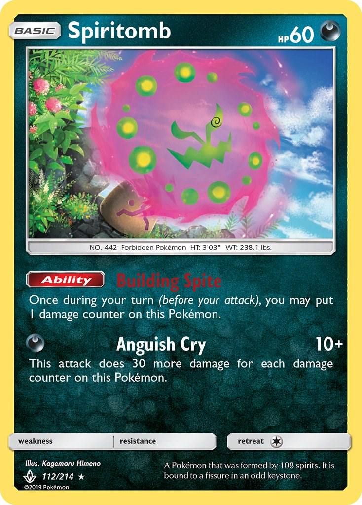 PSA 10 Spiritomb Unbroken Bonds graded Pokémon card