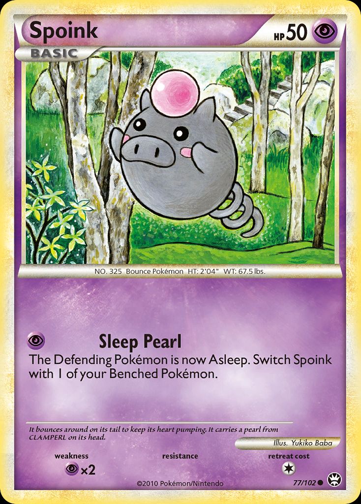 PSA 10 Spoink EX Dragon graded Pokémon card