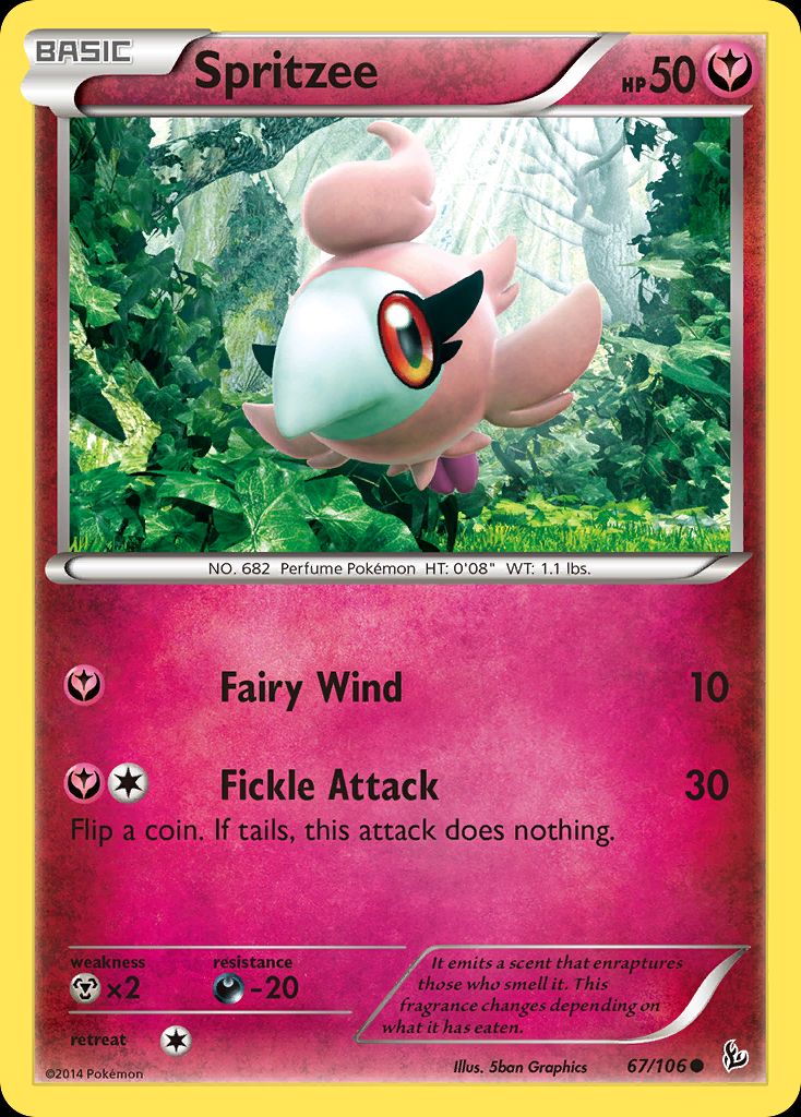 PSA 10 Spritzee Flashfire graded Pokémon card