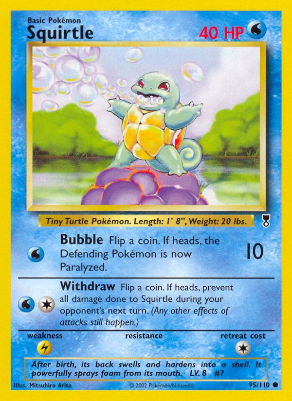 PSA 10 Squirtle Legendary Collection graded Pokémon card