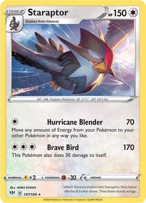 PSA 10 Staraptor Obsidian Flames graded Pokémon card
