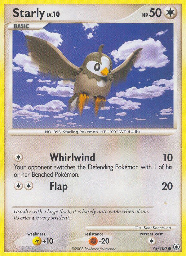 PSA 10 Starly Majestic Dawn graded Pokémon card