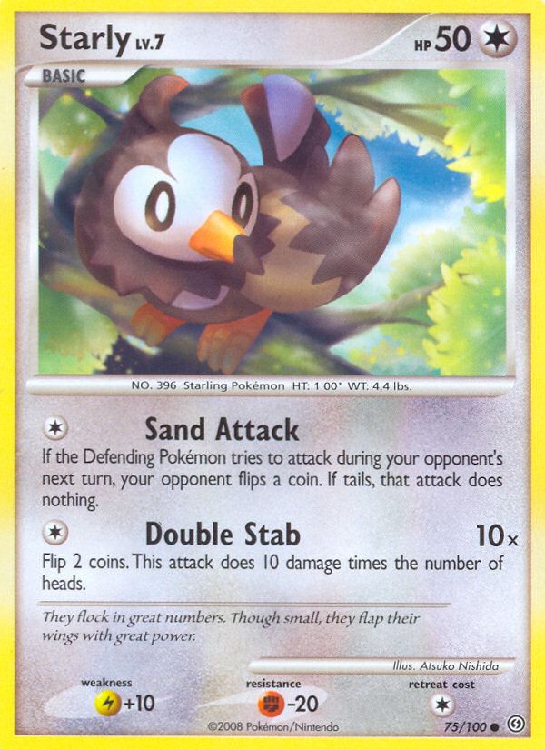 PSA 10 Starly Stormfront graded Pokémon card