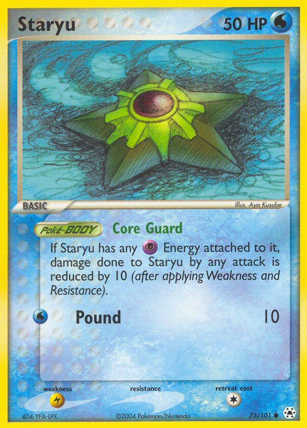 PSA 10 Staryu EX Hidden Legends graded Pokémon card