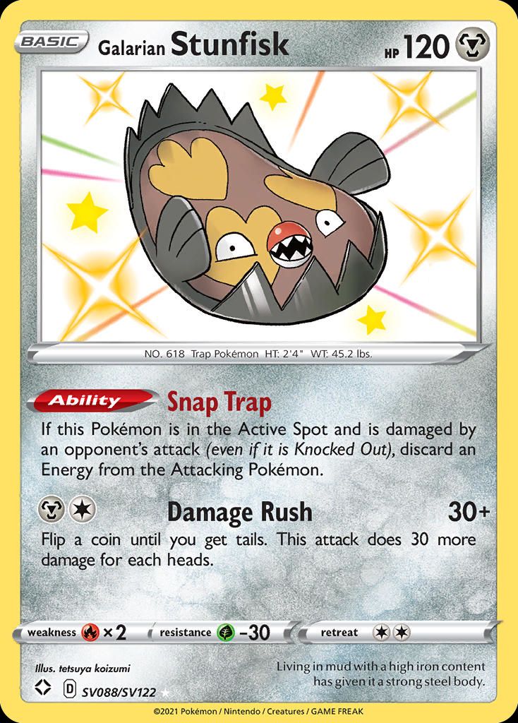 PSA 10 Stunfisk Shining Fates Shiny Vault graded Pokémon card