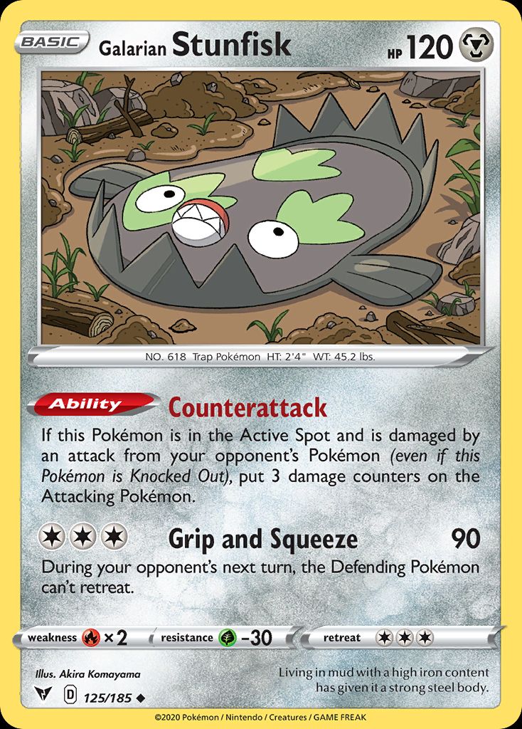 PSA 10 Stunfisk Chilling Reign graded Pokémon card