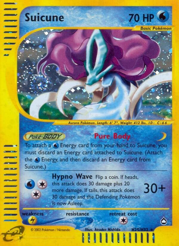 PSA 10 Suicune Aquapolis graded Pokémon card