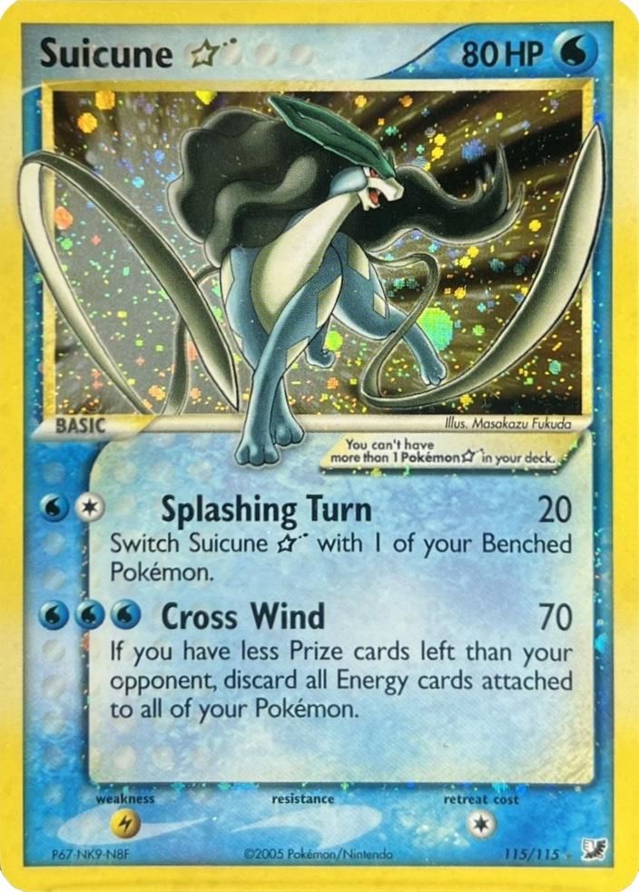 PSA 10 Suicune EX Unseen Forces graded Pokémon card