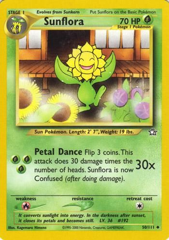 PSA 10 Sunflora Neo Genesis graded Pokémon card