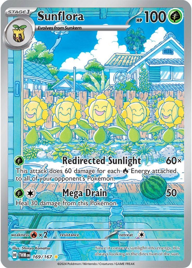 PSA 10 Sunflora Paradox Rift graded Pokémon card