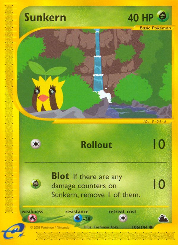 PSA 10 Sunkern Skyridge graded Pokémon card