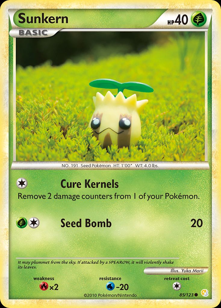 PSA 10 Sunkern HeartGold & SoulSilver graded Pokémon card