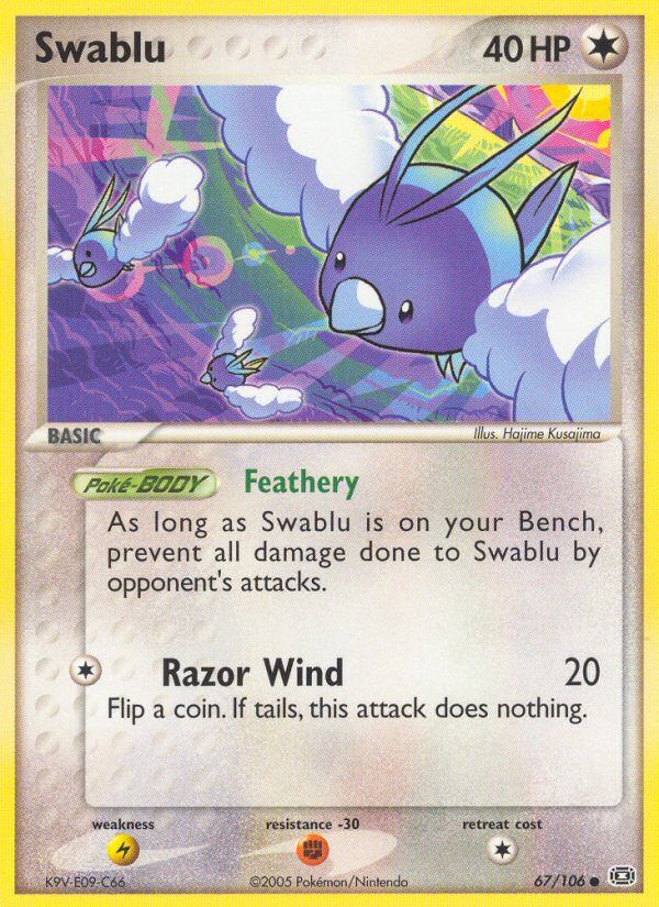 PSA 10 Swablu EX Hidden Legends graded Pokémon card