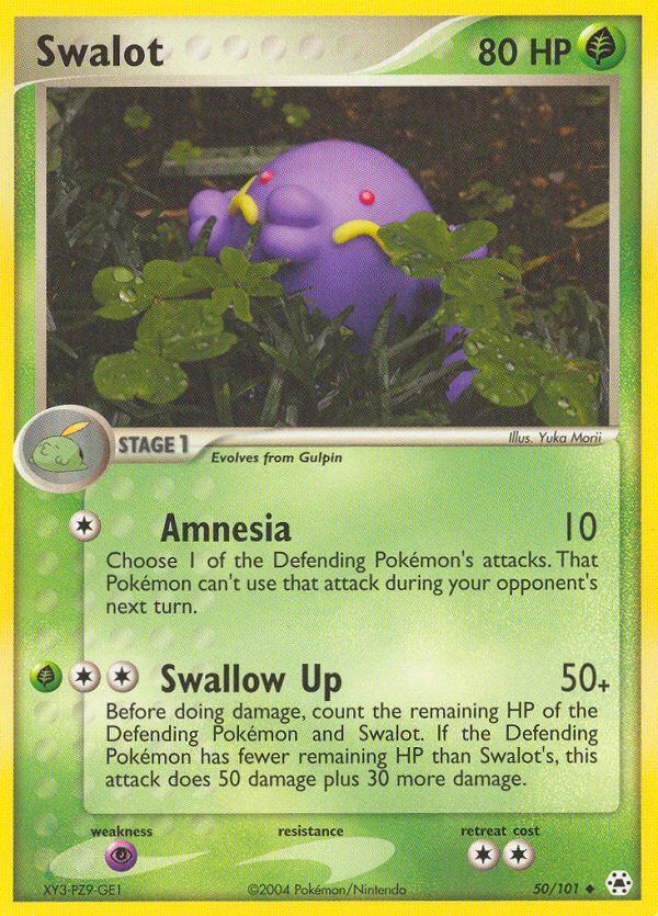 PSA 10 Swalot Hidden Legends graded Pokémon card