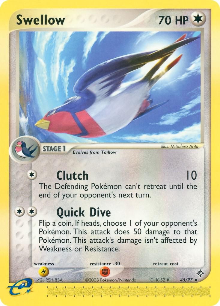 PSA 10 Swellow EX Dragon graded Pokémon card