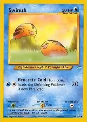 PSA 10 Swinub Neo Discovery graded Pokémon card
