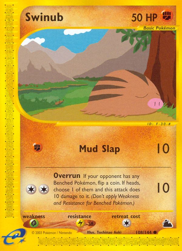 PSA 10 Swinub Aquapolis graded Pokémon card
