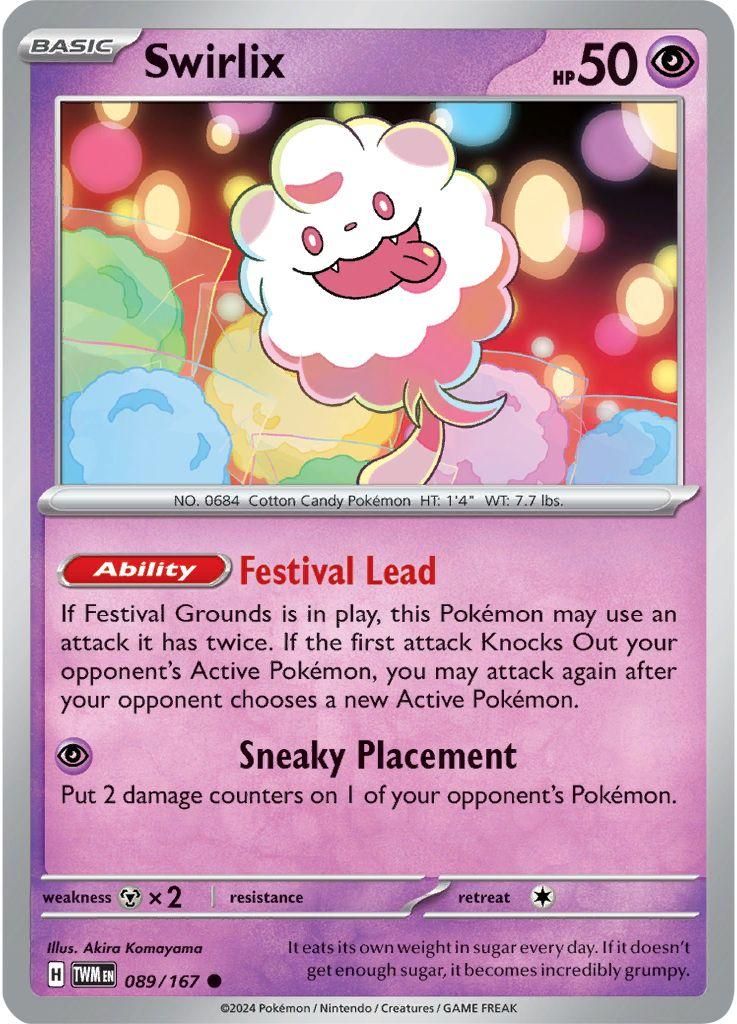 PSA 10 Swirlix Forbidden Light graded Pokémon card