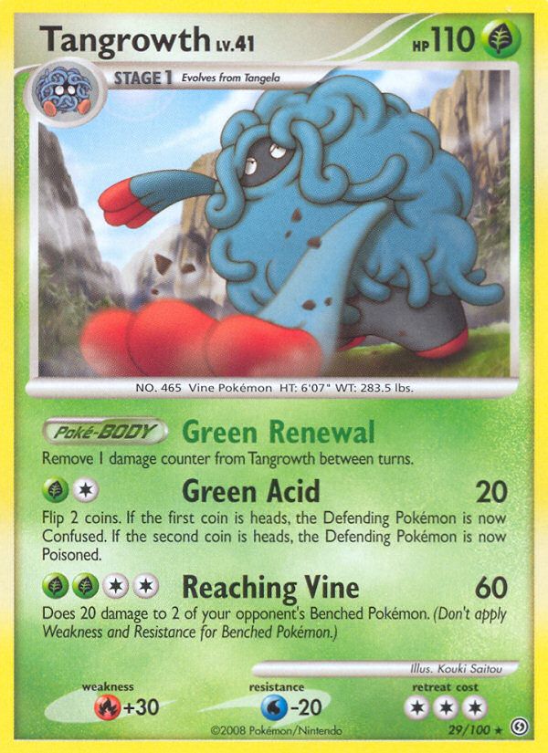 PSA 10 Tangrowth Stormfront graded Pokémon card