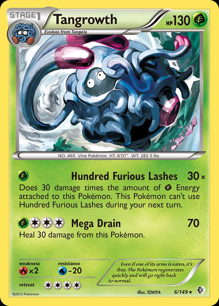 PSA 10 Tangrowth Boundaries Crossed graded Pokémon card