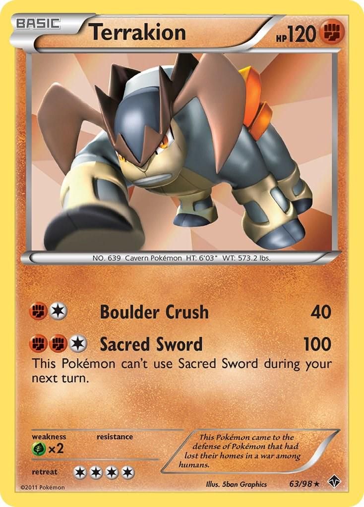 PSA 10 Terrakion Emerging Powers graded Pokémon card
