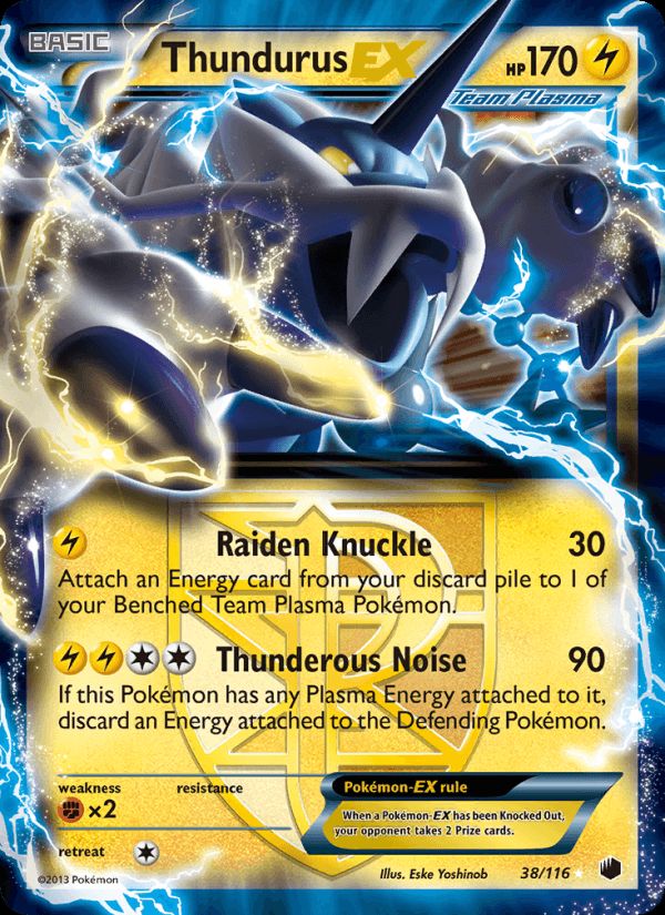 PSA 10 Thundurus Plasma Freeze graded Pokémon card