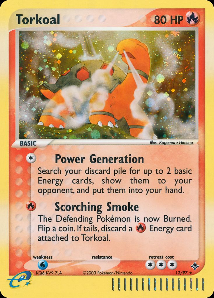 PSA 10 Torkoal Dragon Frontiers graded Pokémon card