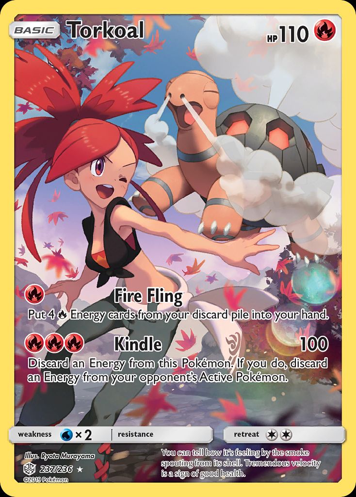 PSA 10 Torkoal Cosmic Eclipse graded Pokémon card
