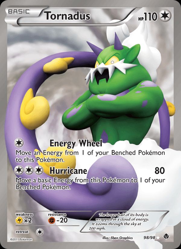 PSA 10 Tornadus Emerging Powers graded Pokémon card