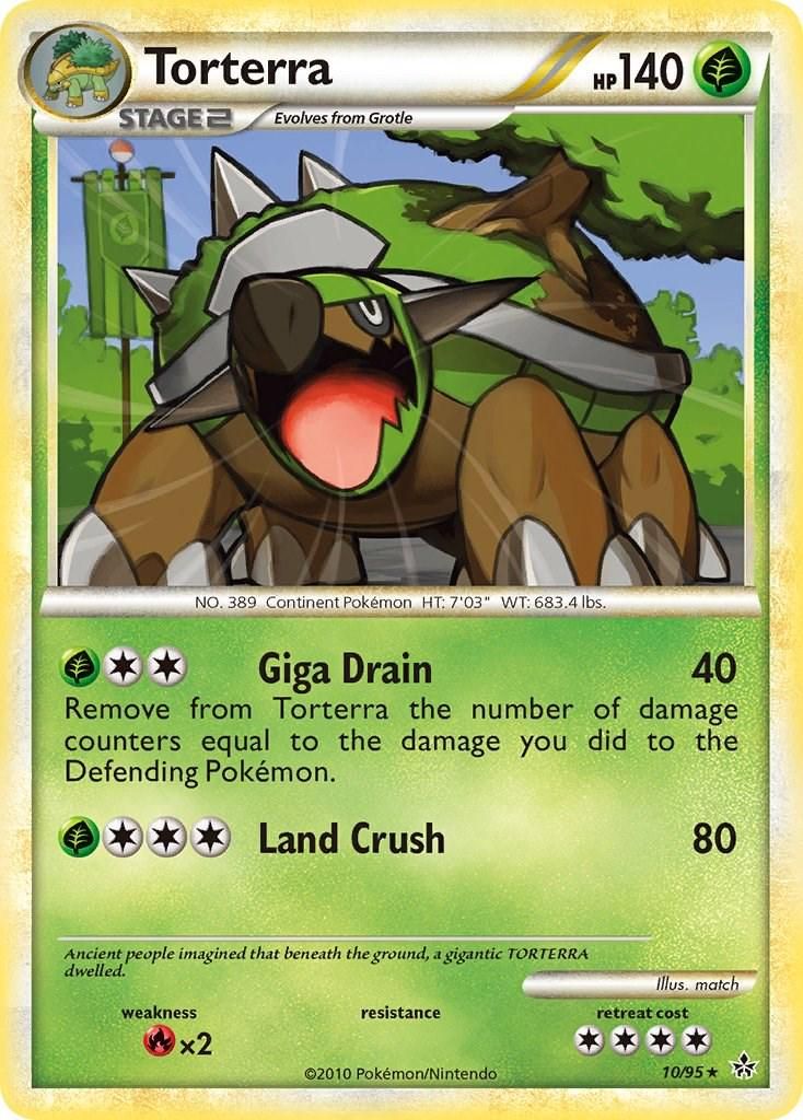 PSA 10 Torterra HS. Unleashed graded Pokémon card
