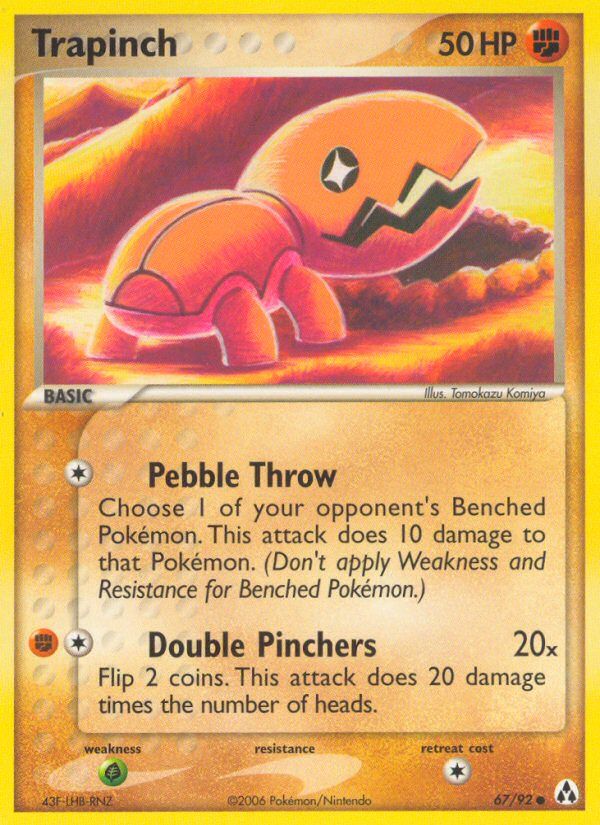 PSA 10 Trapinch EX Dragon graded Pokémon card