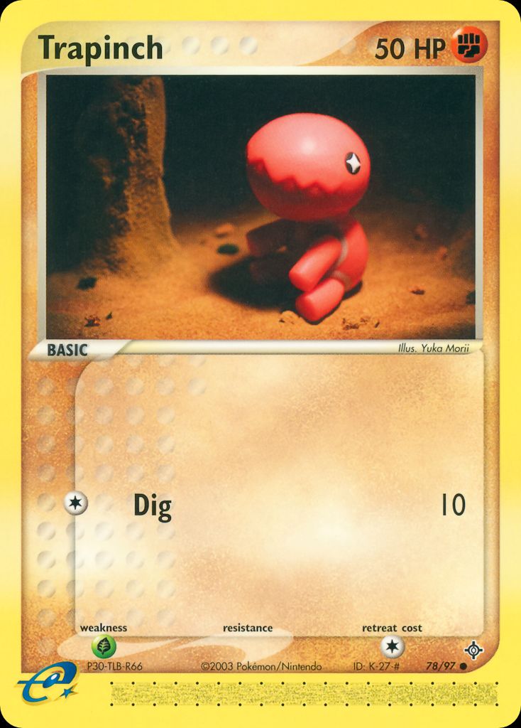PSA 10 Trapinch EX Hidden Legends graded Pokémon card