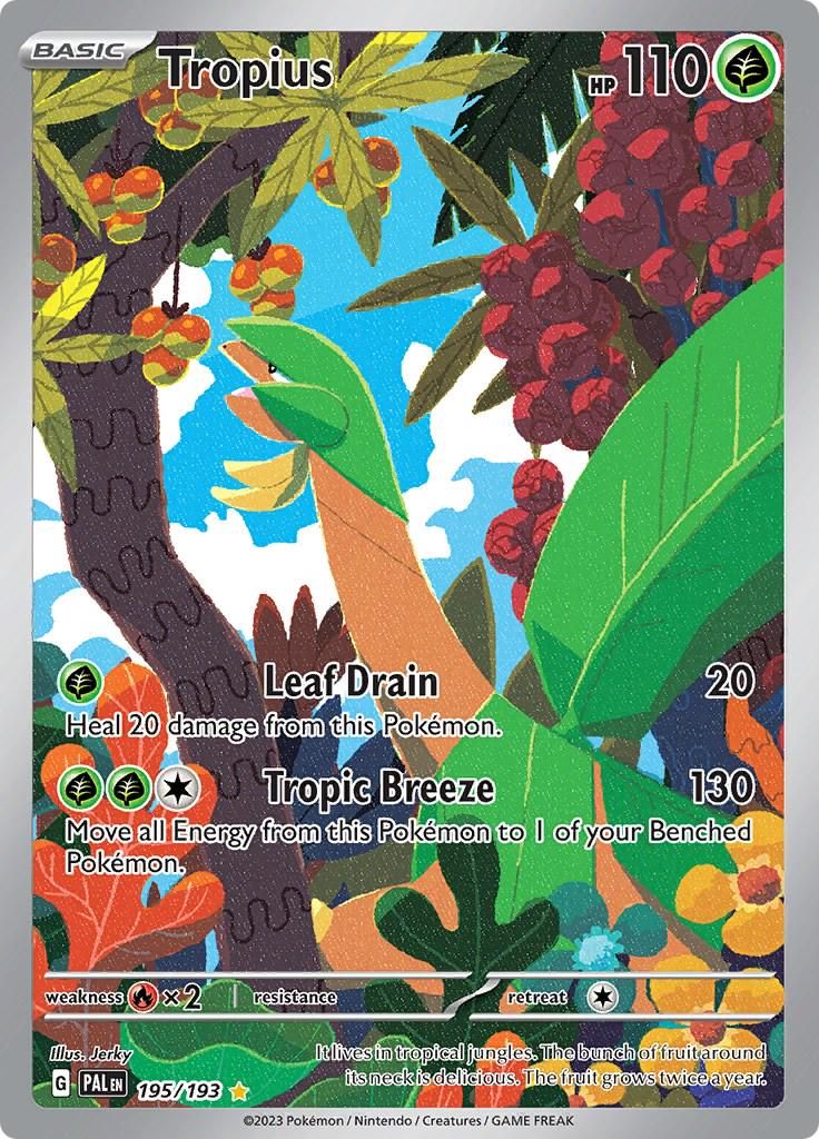 PSA 10 Tropius Paradox Rift graded Pokémon card