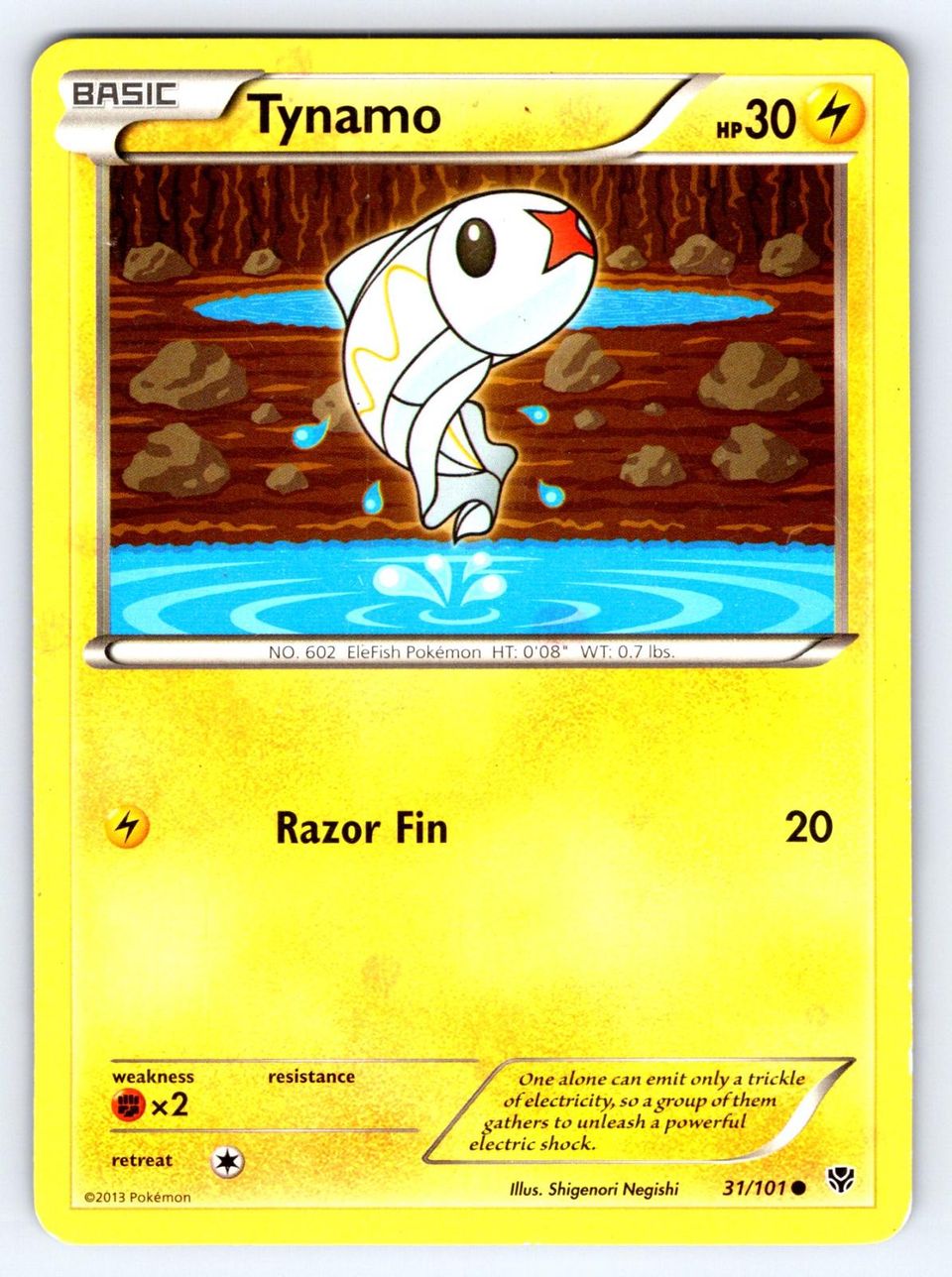 PSA 10 Tynamo Plasma Freeze graded Pokémon card