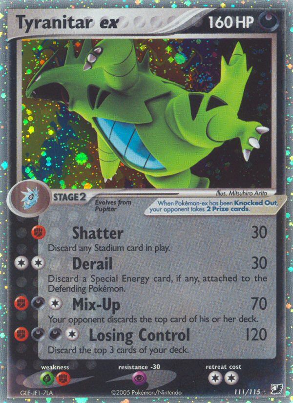 PSA 10 Tyranitar Unseen Forces graded Pokémon card