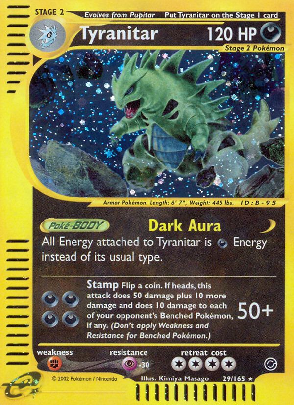 PSA 10 Tyranitar Expedition Base Set graded Pokémon card