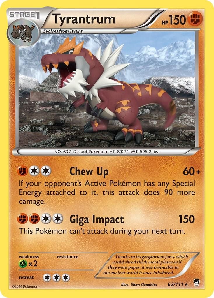 PSA 10 Tyrantrum Phantom Forces graded Pokémon card