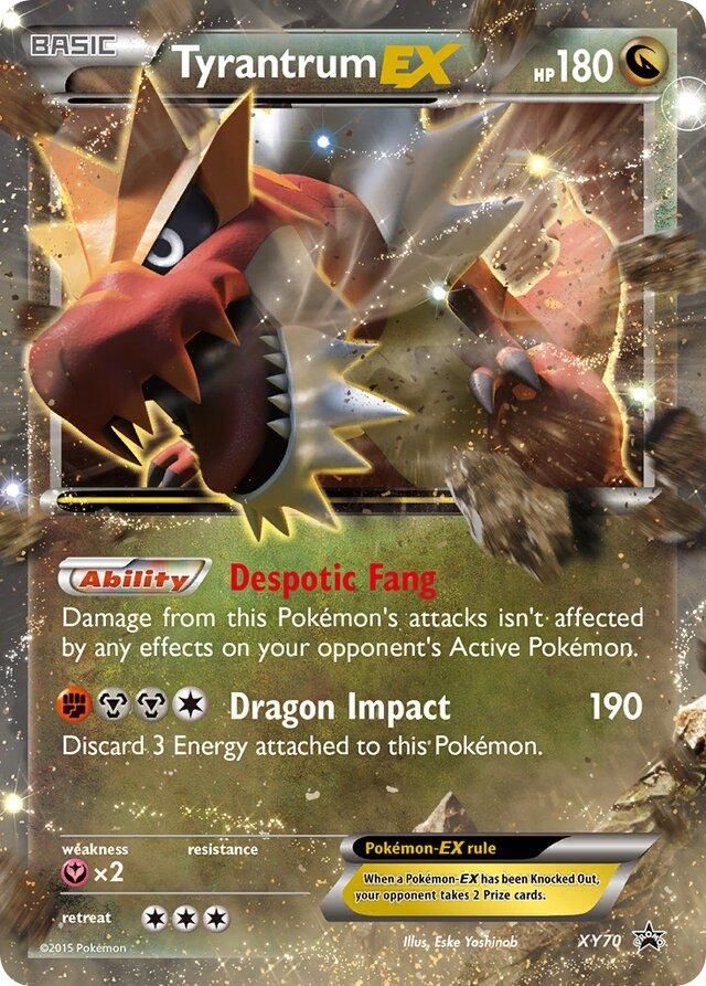 PSA 10 Tyrantrum XY Black Star Promos graded Pokémon card
