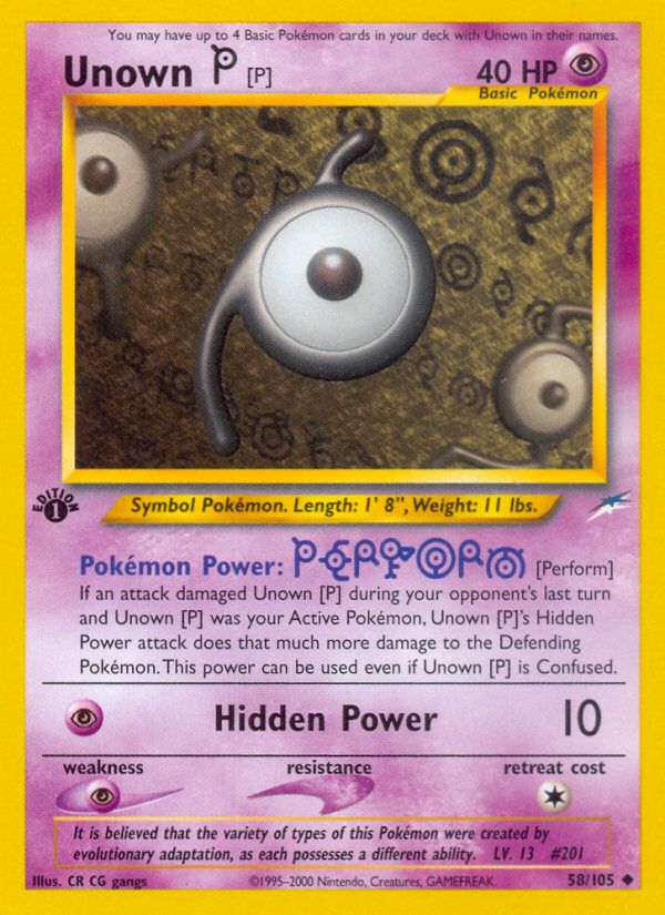 PSA 10 Unown Neo Destiny graded Pokémon card