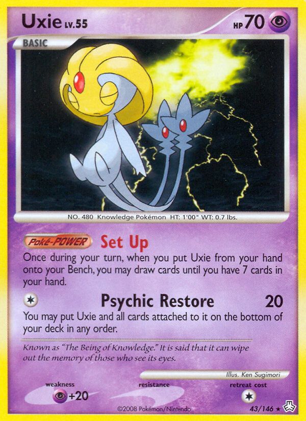 PSA 10 Uxie Legends Awakened graded Pokémon card