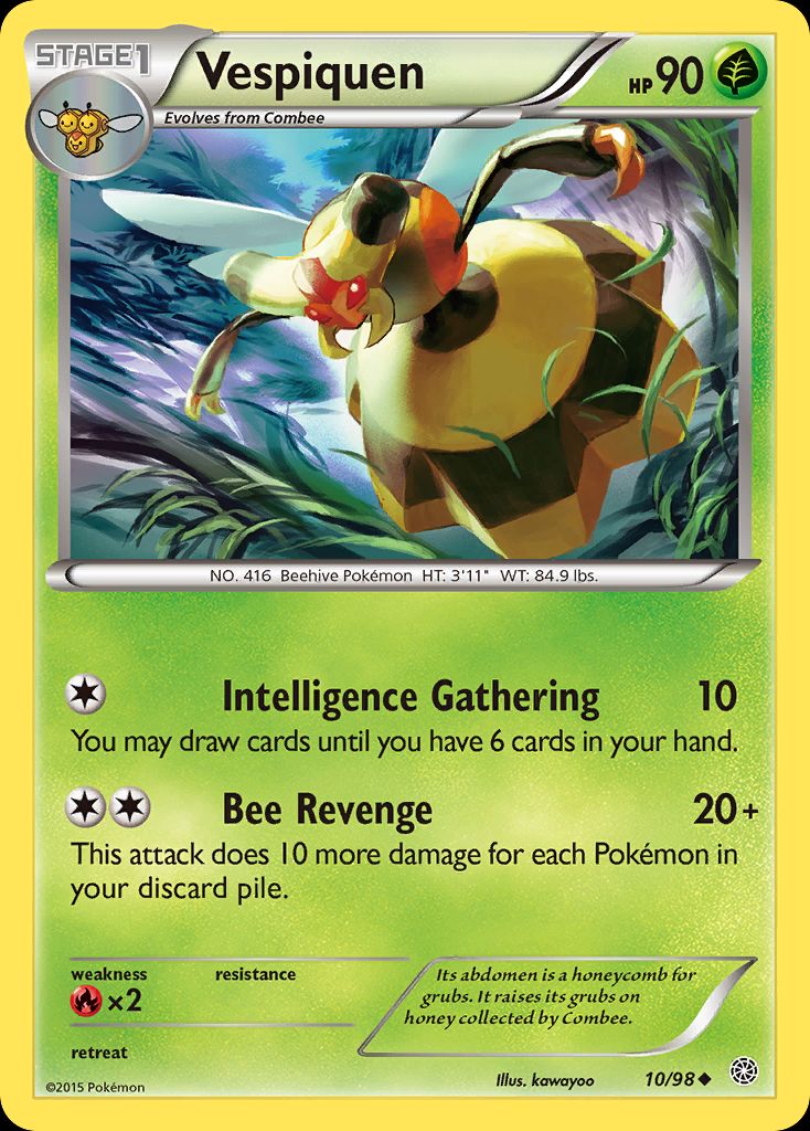 PSA 10 Vespiquen Ancient Origins graded Pokémon card
