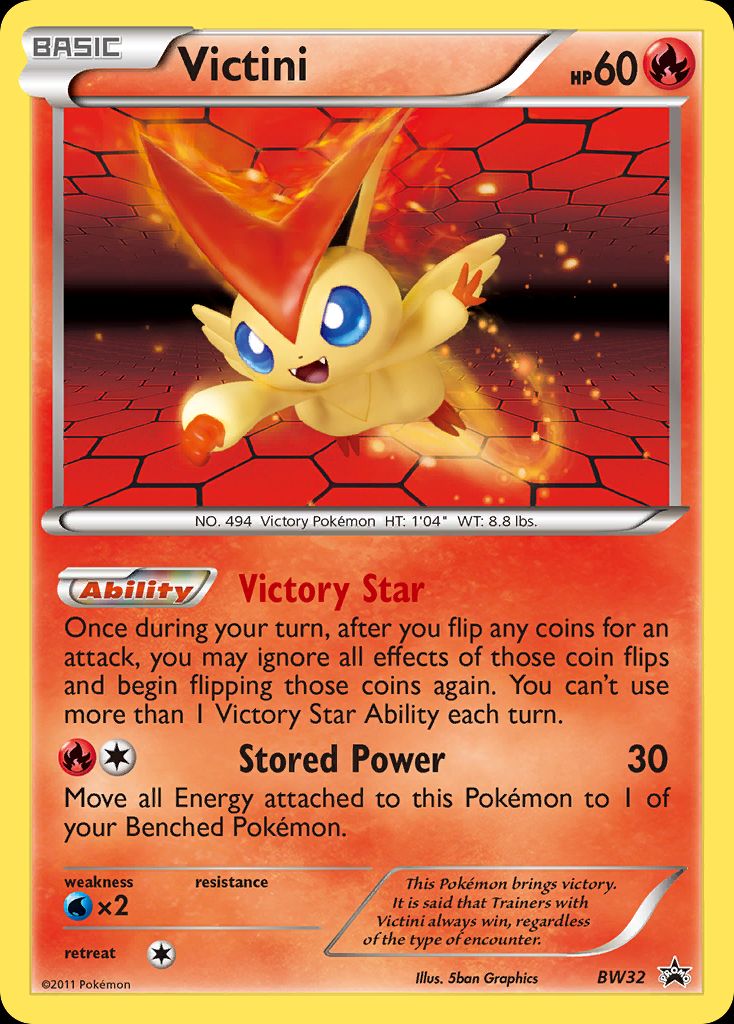 PSA 10 Victini BW Black Star Promos graded Pokémon card